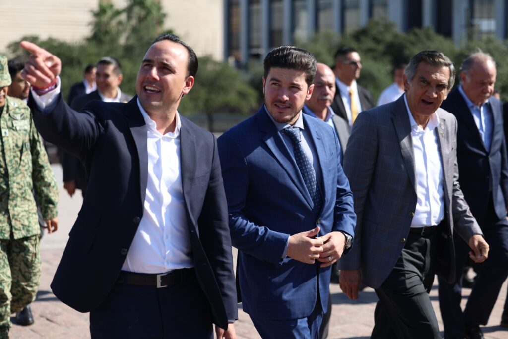 Aplicarán Modelos de Seguridad Más Fuertes en Coahuila, Tamaulipas y Nuevo León 2 manolo jimenez, samuel garcia, Américo Villarreal
