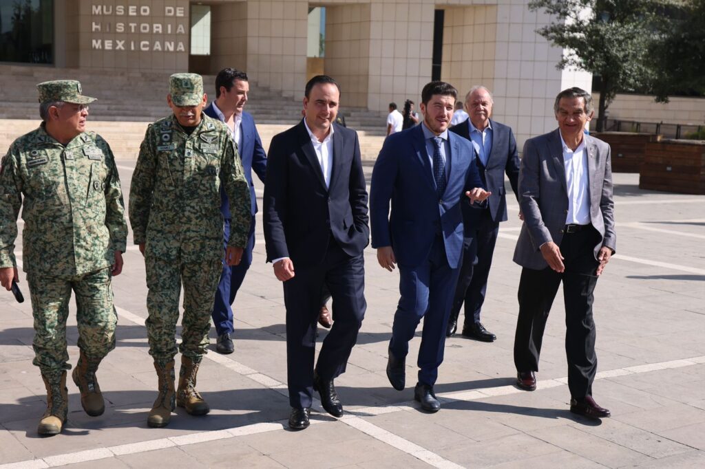 Aplicarán Modelos de Seguridad Más Fuertes en Coahuila, Tamaulipas y Nuevo León 1 manolo jimenez, samuel garcia, Américo Villarreal
